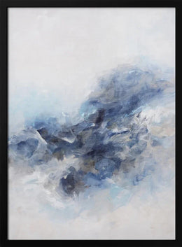 Expressionist Blue Abstract - Françoise Wattré Framed Art | Home or Office Art