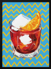 Negroni Blue - Alice Straker Framed Art | Home or Office Art