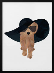 Cockapoo Sun Hat Framed Art Sarah Manovski | Home or Office Art