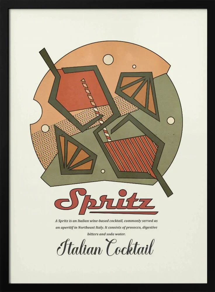 Geometrical spritz print - Dion Gem Framed Art | Home or Office Art