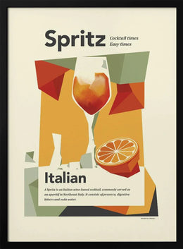 Aperol spritz print - Dion Gem Framed Art | Home or Office Art