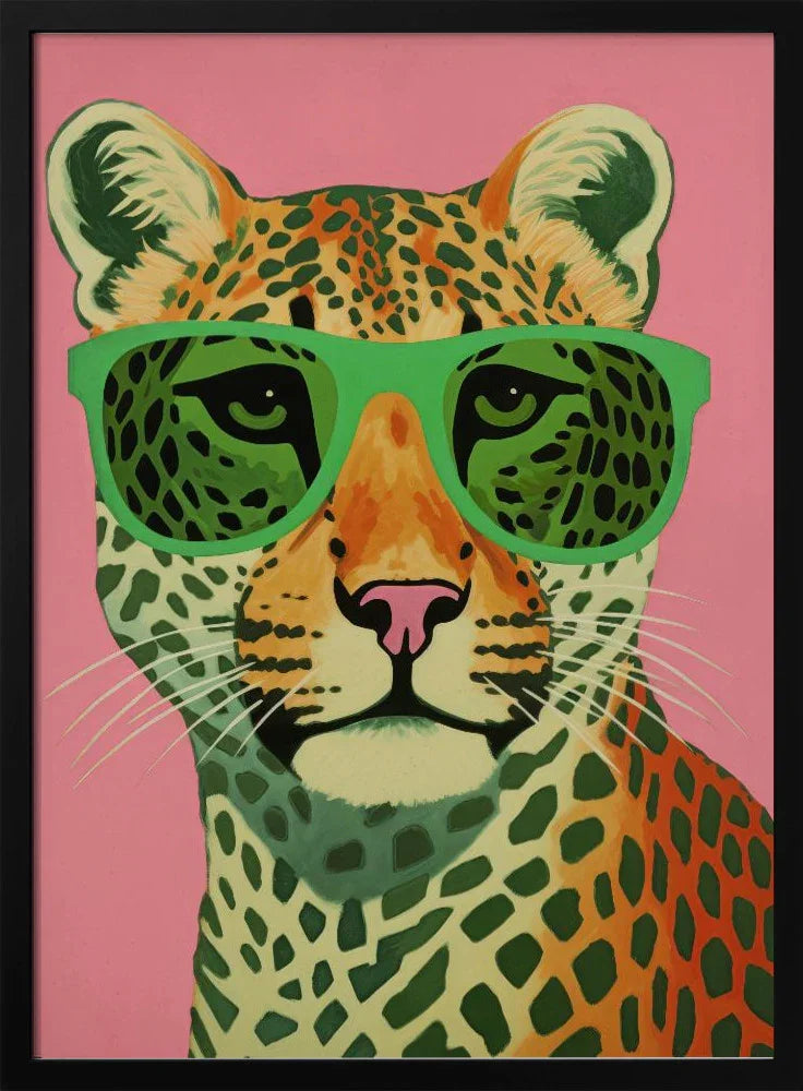 Leo With Glasses Framed Art Treechild | Home or Office Art