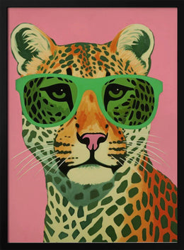 Leo With Glasses Framed Art Treechild | Home or Office Art