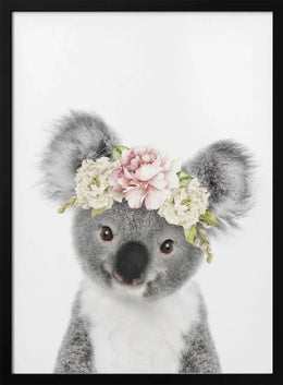 Floral Baby Koala Framed Art Lola Peacock | Home or Office Art