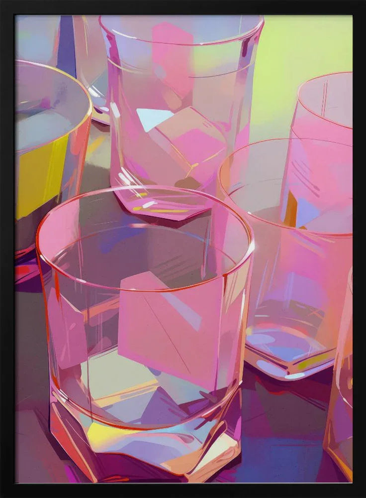 Pink Glasses - Treechild Framed Art | Home or Office Art