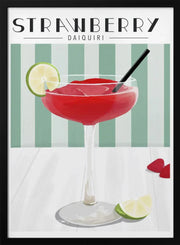 Strawberry Daiquiri - ByKammille Framed Art | Home or Office Art