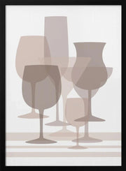 Layered Glass Harmony - Martina Framed Art | Home or Office Art