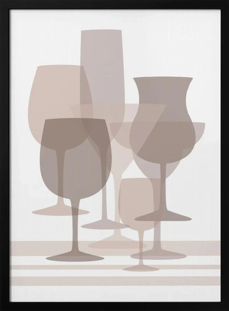 Layered Glass Harmony - Martina Framed Art | Home or Office Art