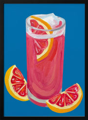 Grapefruit Paloma Blue - Alice Straker Framed Art | Home or Office Art