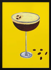 Espresso Martini Buttercup Yellow - Alice Straker Framed Art | Home or Office Art