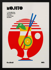 Mojito Bauhaus Cocktail - Retrodrome Framed Art | Home or Office Art