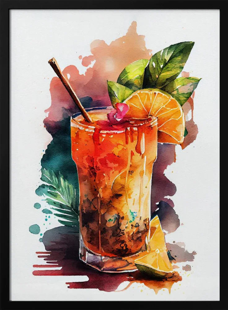 Drinks cocktail - Justyna Jaszke Framed Art | Home or Office Art