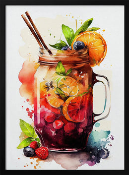 Drinks cocktail - Justyna Jaszke Framed Art | Home or Office Art