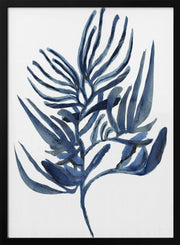 Blue Aquatic Plant Poster 1 - cartissi Framed Art | Home or Office Art