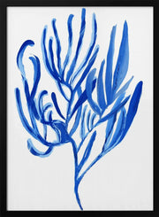 Blue Aquatic Plant Poster 4 - cartissi Framed Art | Home or Office Art
