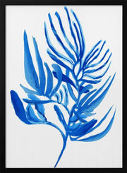 Blue Aquatic Plant Poster 6 - cartissi Framed Art | Home or Office Art