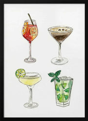 Cocktails - Petra Lizde Framed Art | Home or Office Art
