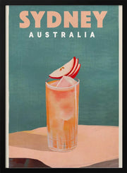 Sydney Australia Cocktail Bar Decor - The Whiskey Ginger Framed Art | Home or Office Art