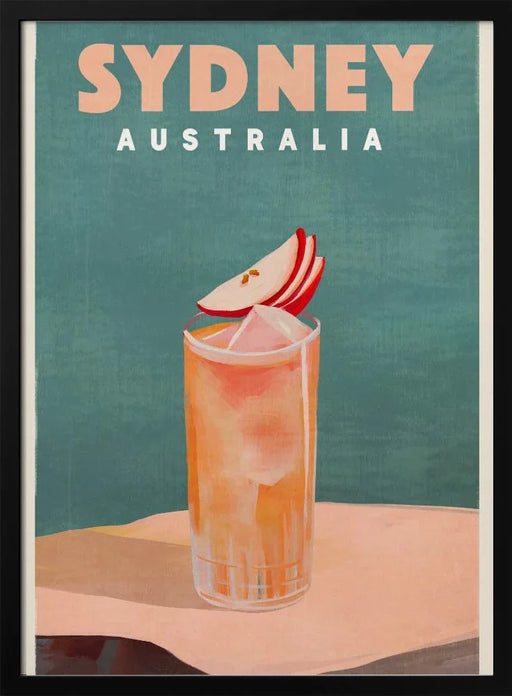 Sydney Australia Cocktail Bar Decor - The Whiskey Ginger Framed Art | Home or Office Art