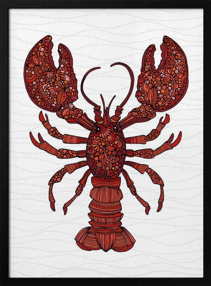 Bill the Lobster - Valentina Harper Framed Art | Home or Office Art