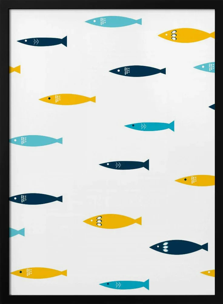 Colorful Sardines - Elizabeth C Framed Art | Home or Office Art