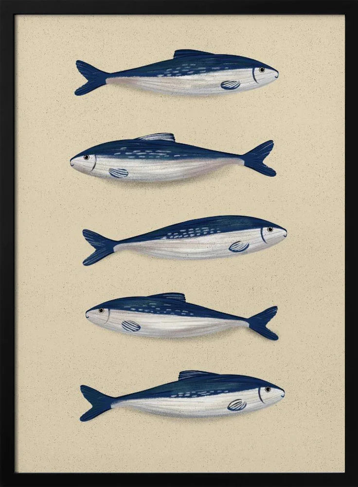 Sardines - EMELIEmaria Framed Art | Home or Office Art
