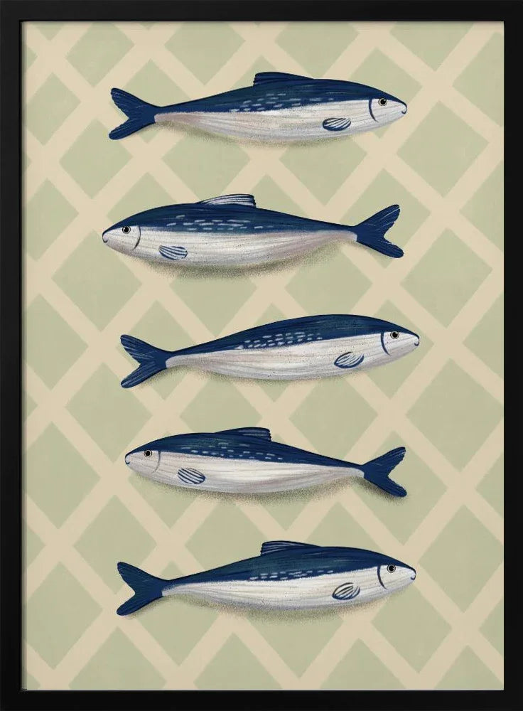 Sardines - EMELIEmaria Framed Art | Home or Office Art