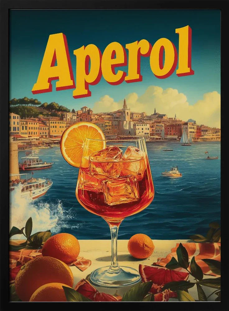 Aperol Vintage Commercial - Andreas Magnusson Framed Art | Home or Office Art