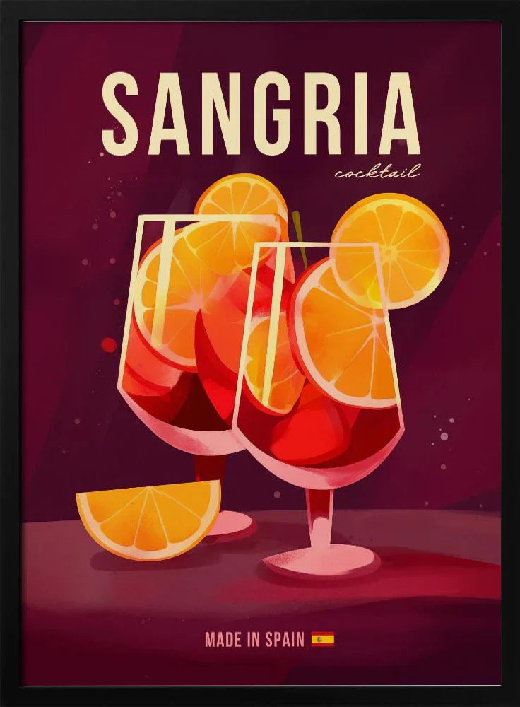 Sangria Cocktail - Andreas Magnusson Framed Art | Home or Office Art