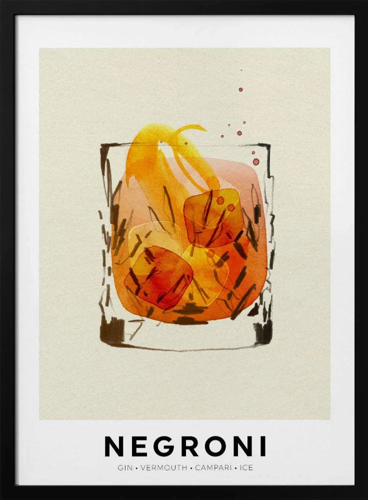 Negroni - Ekaterina Koroleva Framed Art | Home or Office Art