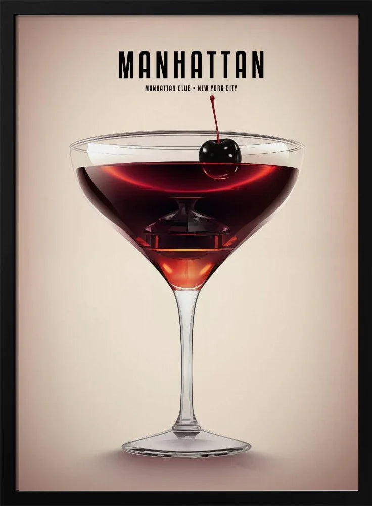 Manhattan Cocktail - Andreas Magnusson Framed Art | Home or Office Art