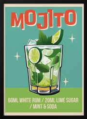 Mojito Cocktail - WallChart Art Studio Framed Art | Home or Office Art