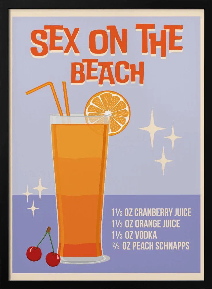 Sex on the Beach - WallChart Art Studio Framed Art | Home or Office Art
