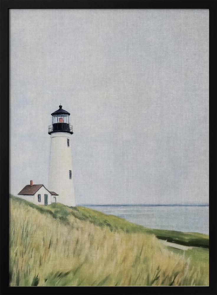 Solitary Lighthouse by the Sea - Melloi Art Prints Framed Art | Home or Office Art