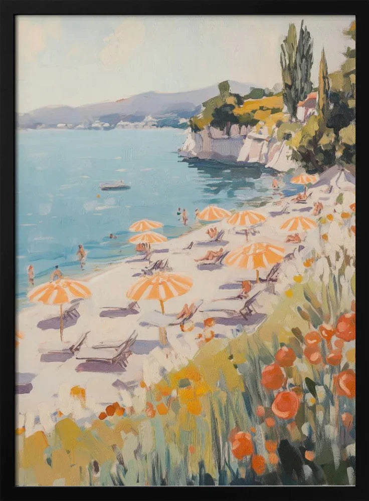 Sunny Beach Day - Melloi Art Prints Framed Art | Home or Office Art