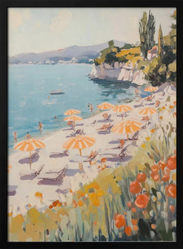 Sunny Beach Day - Melloi Art Prints Framed Art | Home or Office Art
