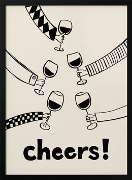 Cheers! Wine Celebration - Rio Soléy Framed Art | Home or Office Art