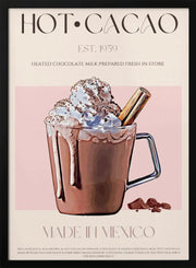 A Mug of Creamy Hot Cacao - Nazma Khokhar Framed Art | Home or Office Art