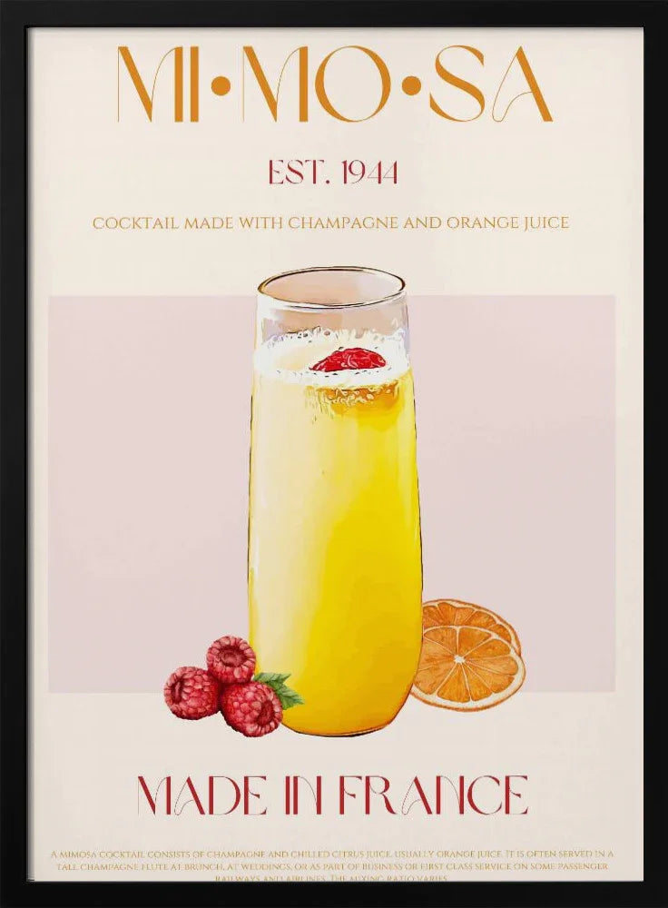 French Sunrise Sip - Nazma Khokhar Framed Art | Home or Office Art