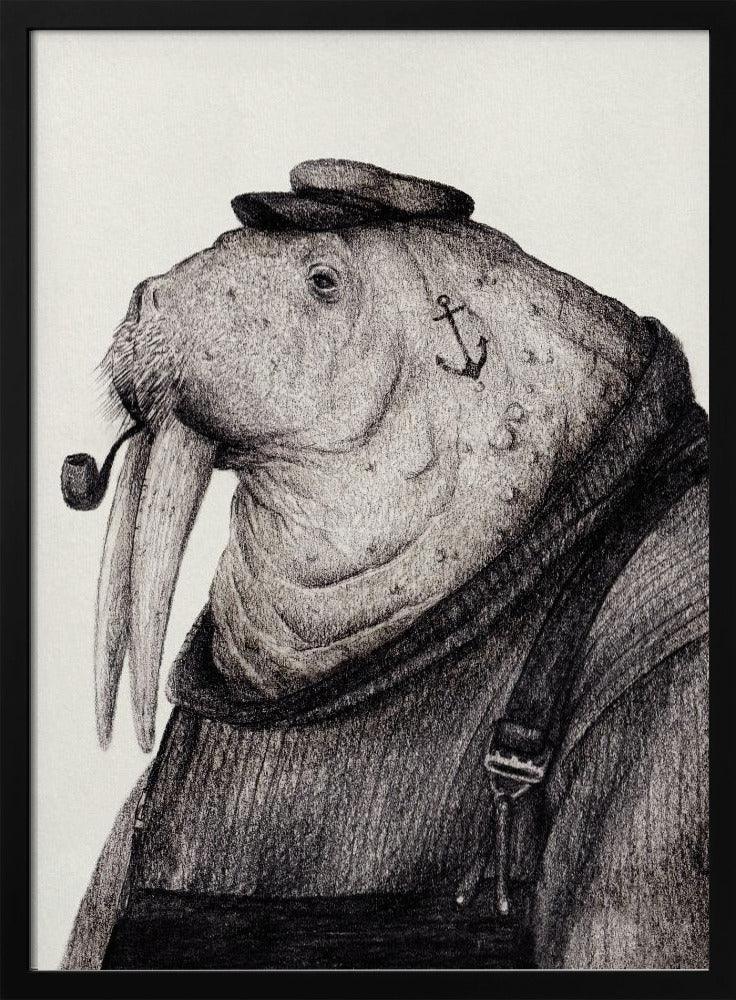 Sea Captain's Wisdom - Mike Koubou Framed Art | Home or Office Art