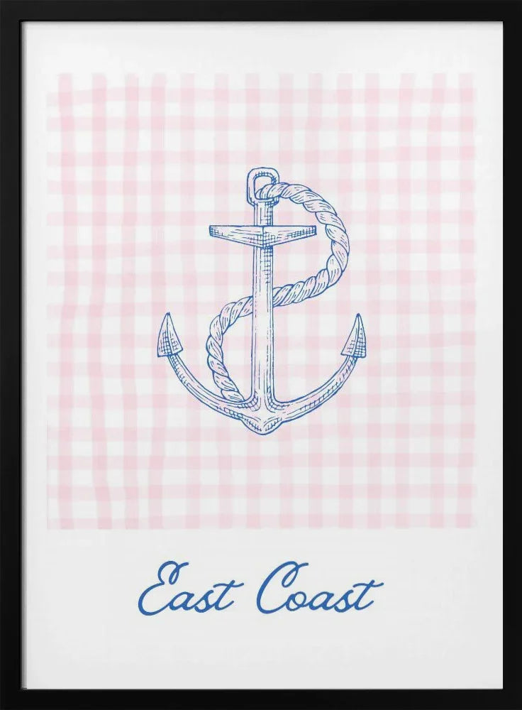 East Coast Anchor - Jolly and Dash Framed Art | Home or Office Art