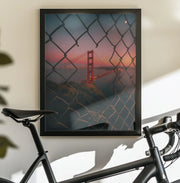Golden Gate Caged Framed Art David George | Home or Office Art