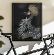 Crowned crane's portrait Framed Art Eiji Itoyama | Home or Office Art