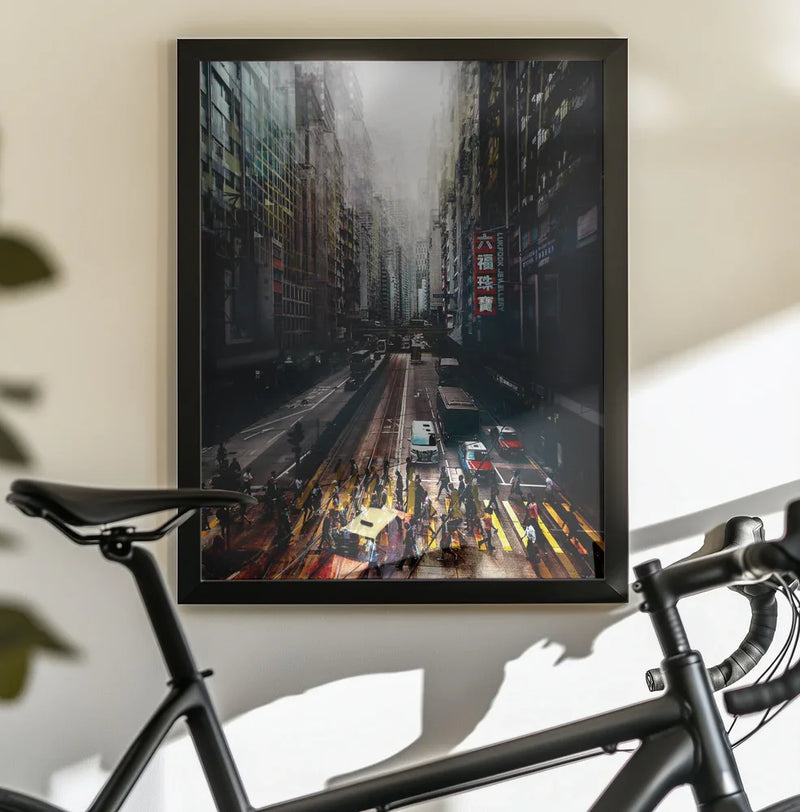 streets of Hong Kong Framed Art Carmine Chiriacò | Home or Office Art