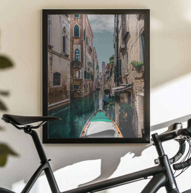 Boat on the river Framed Art Drita Stefan | Home or Office Art