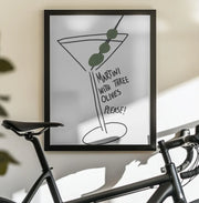 Olive Trio Martini - Athene Fritsch Framed Art | Home or Office Art