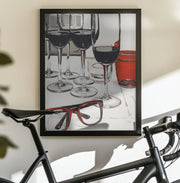 Still Life With Red Glasses - Treechild Framed Art | Home or Office Art
