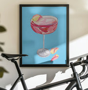 Sparkling Rose Gin Cocktail - Alice Straker Framed Art | Home or Office Art
