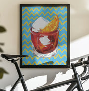 Negroni Blue - Alice Straker Framed Art | Home or Office Art