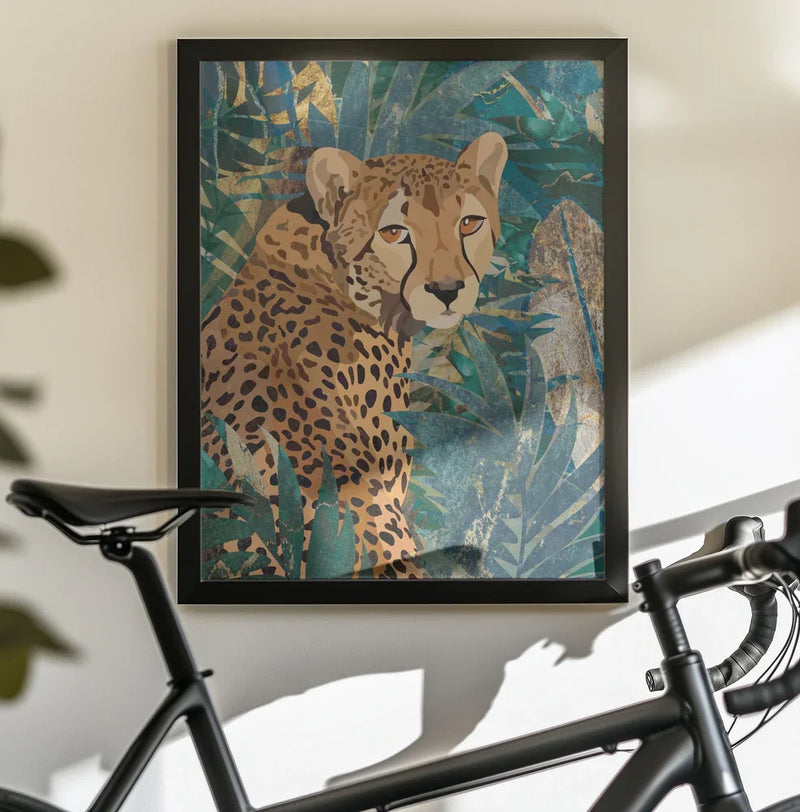 Cheetah In the Jungle 2 Framed Art Sarah Manovski | Home or Office Art
